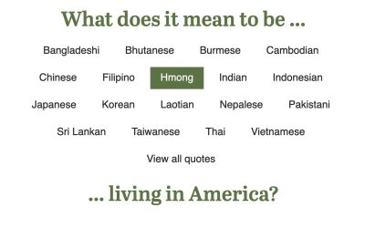 In Their Own Words:  The Diverse Perspectives Of Being Hmong In America